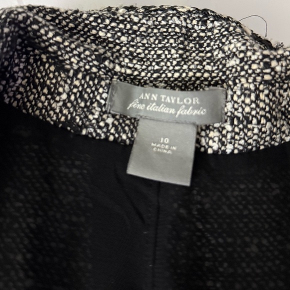 Ann Taylor Fine Italian Fabric Matching Tweed Set - Blazer & Knee Length Skirt - Picture 5 of 16